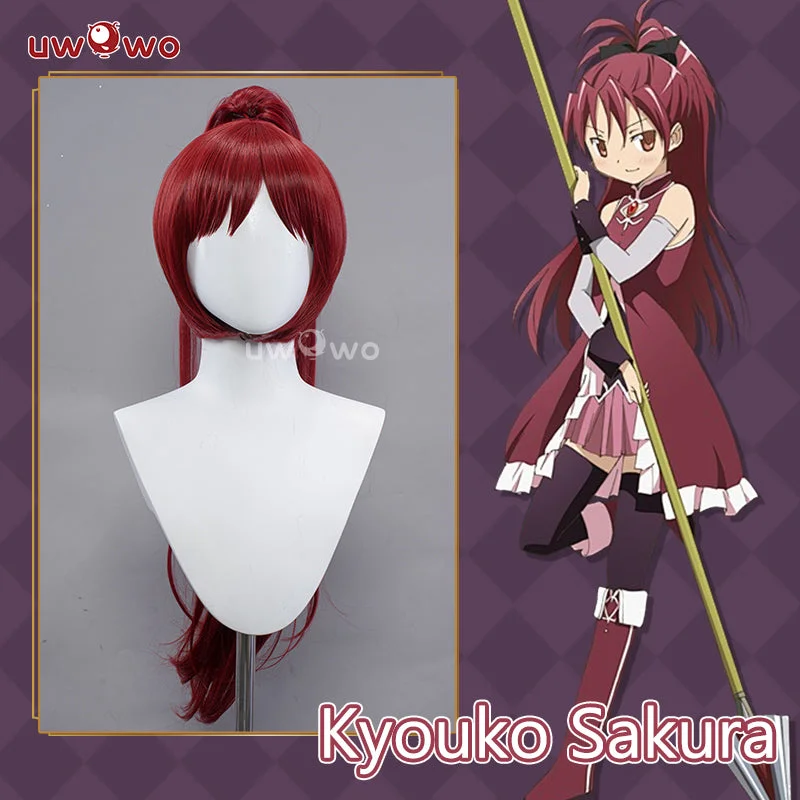 long wigs for women with a natural look -【Pre-sale】Uwowo Anime Puella Magi Madoka Magica Kyouko Sakura Copaly Wig Long Orange  Hair