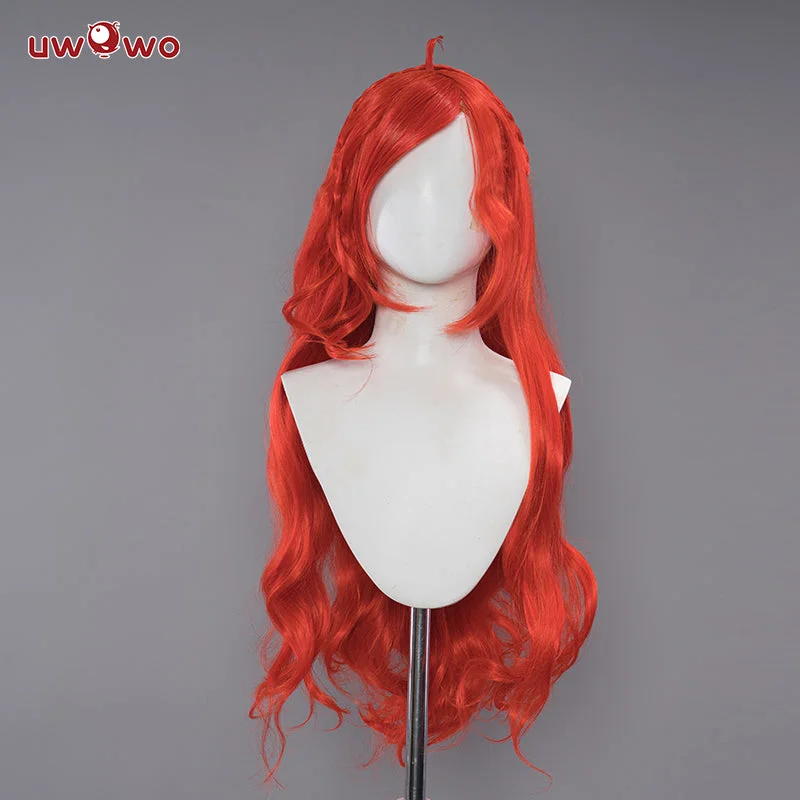 thick wigs for women with volume -【Pre-sale】Uwowo Bloom Wig Princess Cosplay Orange Long Hair