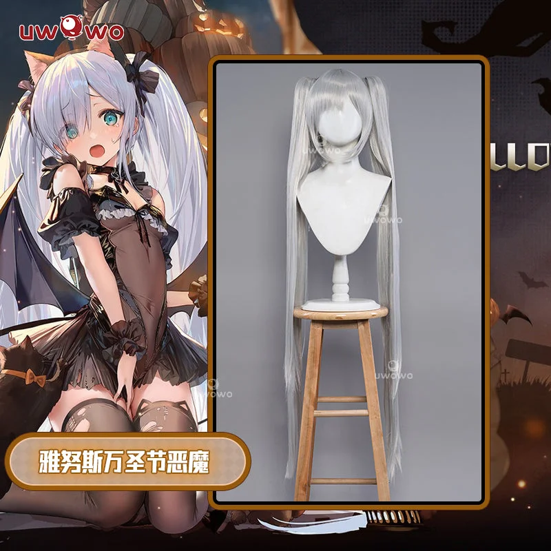 breathable wigs for summer wear -Uwowo Game Azur Lane HMS Janus Cosplay Wig Little Devil Wig