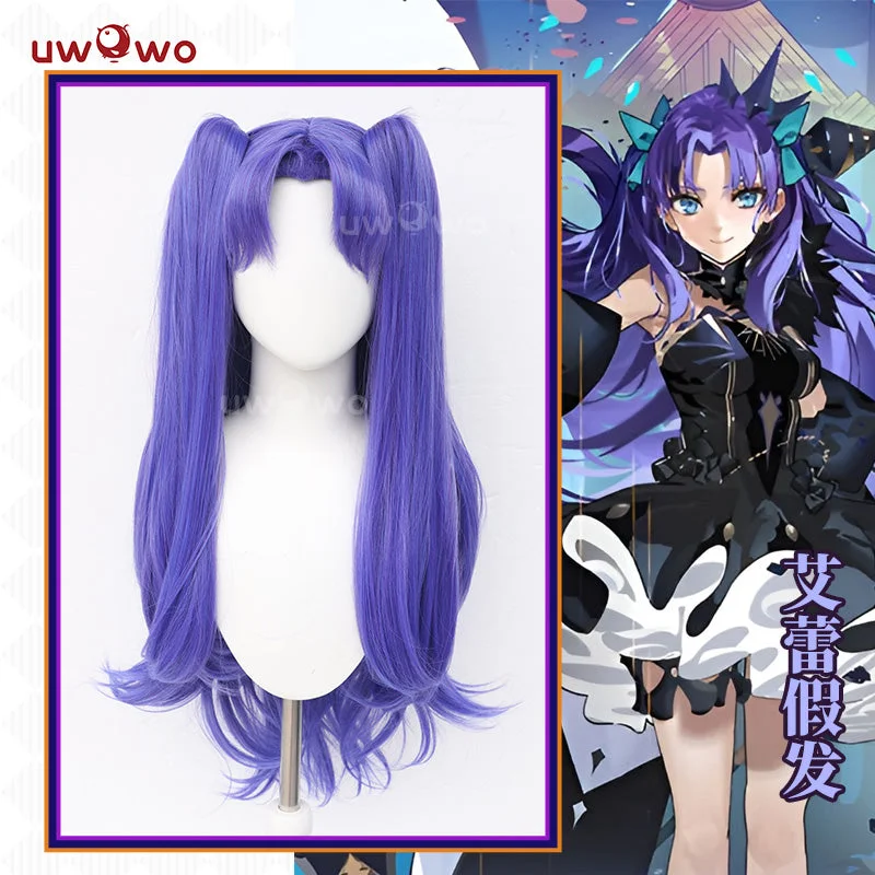 wavy wigs for beach-style looks -【Pre-sale】Uwowo Game Fate/Grand Order FGO Space Ereshkigal Beast Stage 2 Cosplay Wig Long Blue Hair