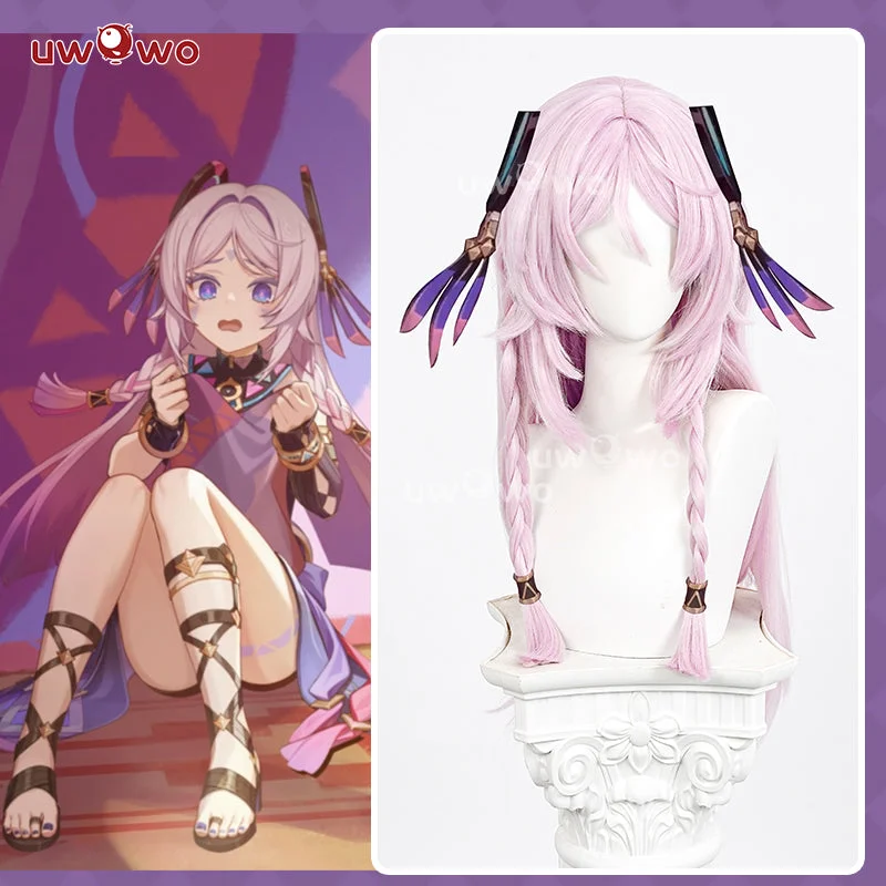 elegant wigs for formal events -【Pre-sale】Uwowo Genshin Impact Citlali Cosplay Wig Long Light Pink Hair Hair