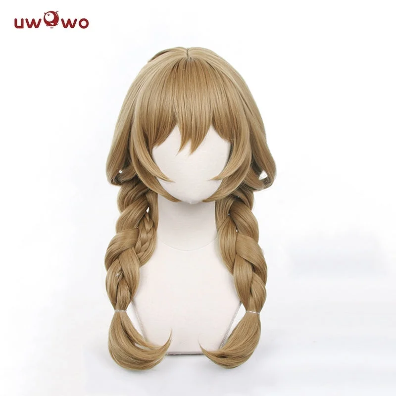 wigs for women with large faces -Uwowo Genshin Impact Lisa Sumeru Uniform 3.4 New Skin Cosplay Wig Long Hair