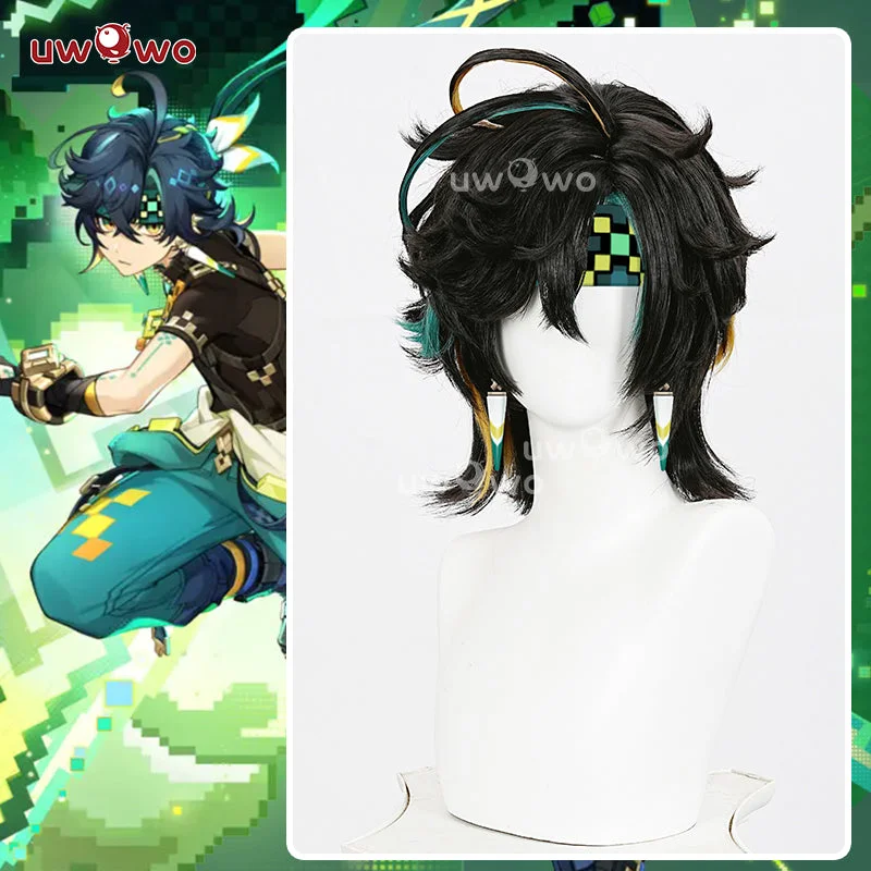 wig caps for better fit and comfort -【Pre-sale】Uwowo Genshin Impact Natlan Dendro Kinich Cosplay Wig  Short Black Hair