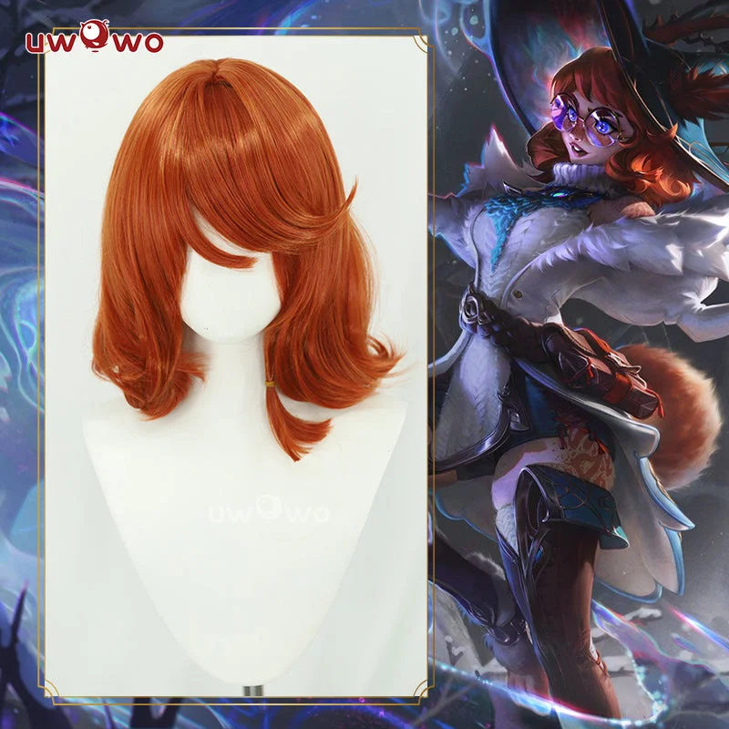 easy-to-style wigs for everyday use -【Pre-sale】Uwowo League of Legends/LOL: Aurora Witch Bunny Champion Cosplay Wig Middle Orange Hair