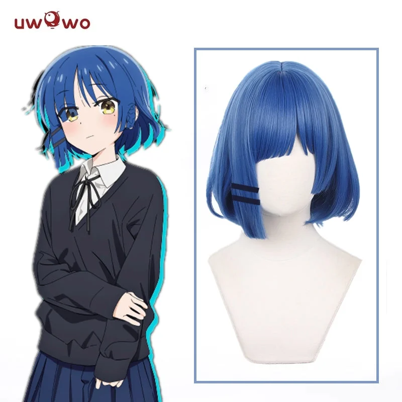 human hair wigs for black women with full volume -【Pre-sale】Uwowo The Rock Gotou Hitori Cosplay Ryo Yamada Cosplay Wig Short Hair