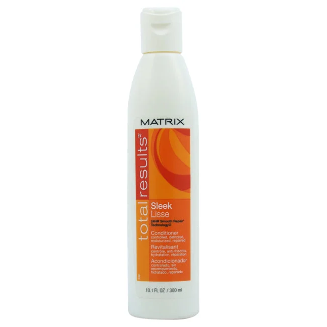 natural deep conditioner for curly hair-Matrix Total Results Sleek Conditioner by Matrix for Unisex - 10 oz Conditioner