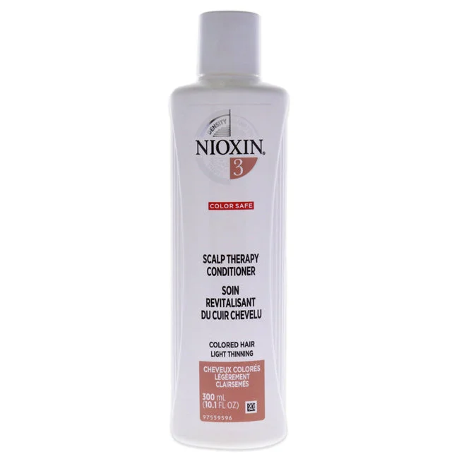 hair detangler for curly hair-Nioxin System 3 Scalp Therapy Conditioner by Nioxin for Unisex - 10.1 oz Conditioner