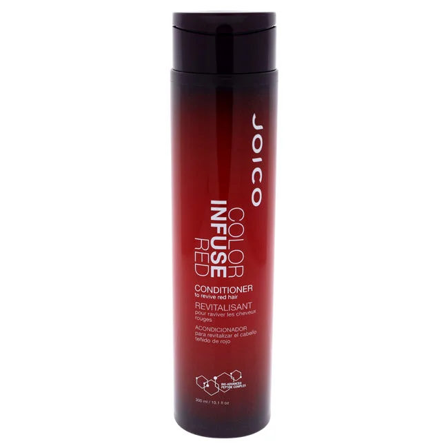 daily hair care routine for shiny hair-Joico Color Infuse Red Conditioner by Joico for Unisex - 10.1 oz Conditioner