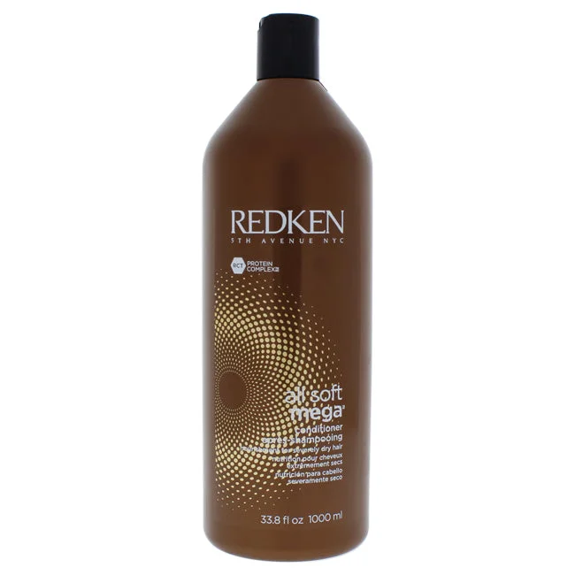 nourishing treatment for over-processed hair-Redken All Soft Mega Conditioner by Redken for Unisex - 33.8 oz Conditioner