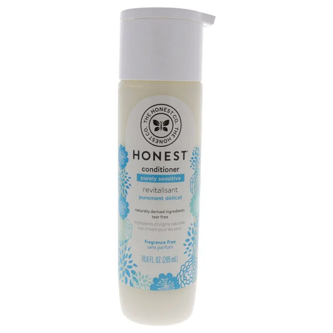 leave-in conditioner for wavy hair-Honest Purely Sensitive Conditioner - Fragrance Free by Honest for Kids - 10 oz Conditioner