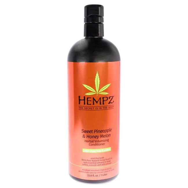 organic conditioner for curly hair-Hempz Sweet Pineapple and Honey Melon Herbal Volumizing Conditioner by Hempz for Unisex - 33.8 oz Conditioner