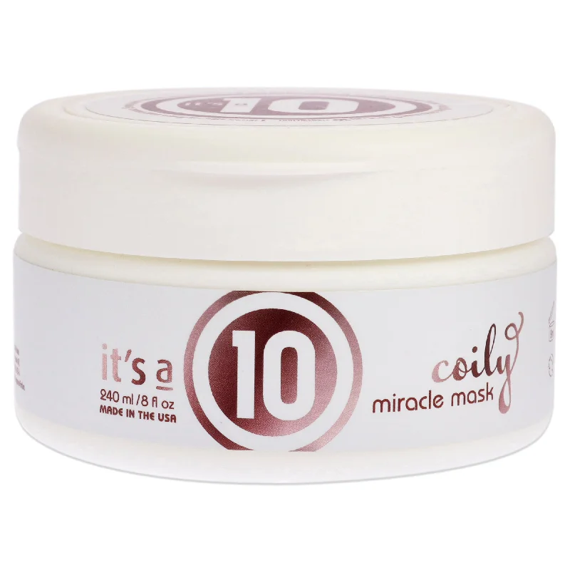 products to strengthen hair roots-It's A 10 Coily Miracle Mask by Its A 10 for Unisex - 8 oz Masque