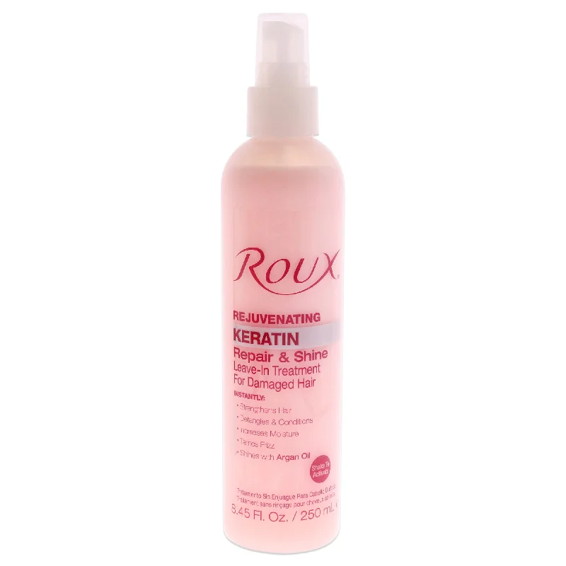 natural oils for healthy hair growth-Roux Keratin Repair and Shine Leave-In Treatment for Damaged Hair by Roux for Unisex - 8.45 oz Treatment