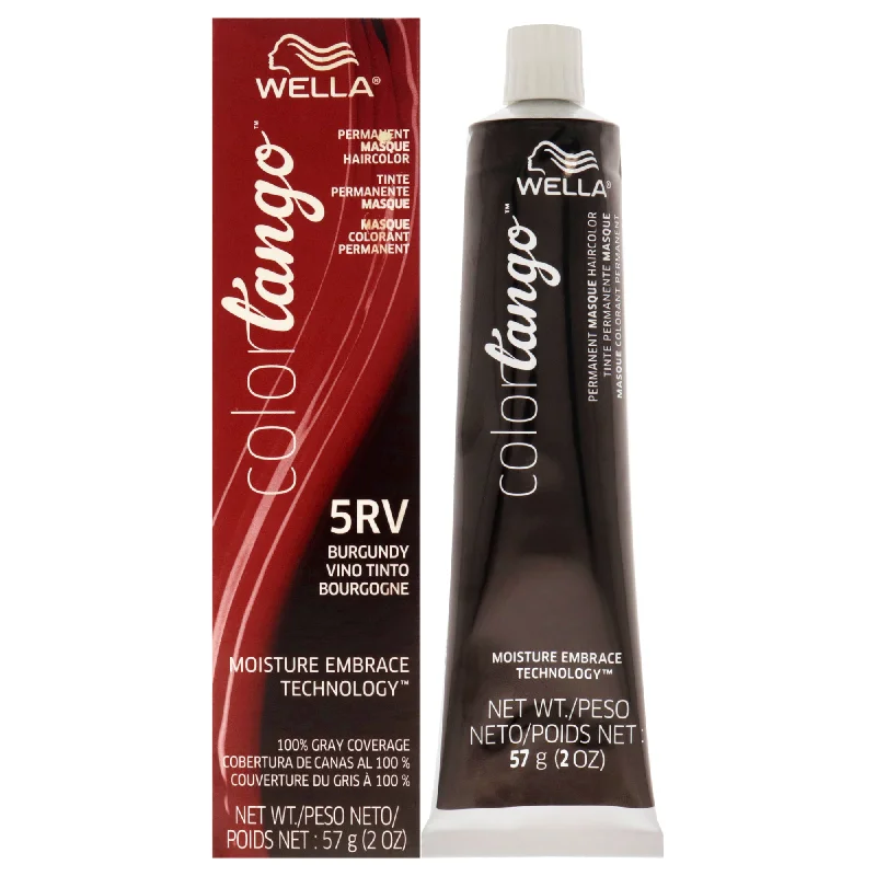 hair products for strong and healthy hair-Wella Color Tango Permanent Hair Color - 5RV Burgundy by Wella for Unisex - 2 oz Hair Color