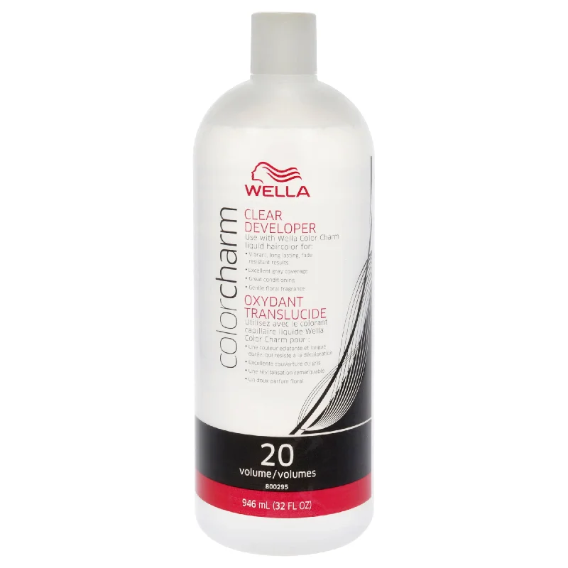 hair care tips for damaged hair-Wella Color Charm 20 Volume Clear Developer by Wella for Unisex - 32 oz Lightener