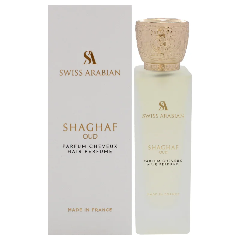 hydrating hair masks for curly hair-Swiss Arabian Shaghaf Oud by Swiss Arabian for Unisex - 1.7 oz Hair Perfume