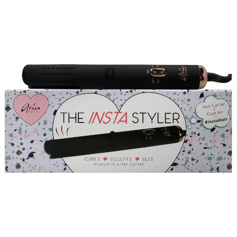 nourishing shampoo for long hair-Aria Beauty Insta Styler Ceramic Hair Curler - Black by Aria Beauty for Women - 1 Pc Curling Iron