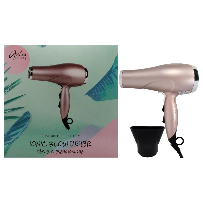 best oil treatment for dry hair-Aria Beauty Iconic Blow Dryer - Rose Gold by Aria Beauty for Women - 1 Pc Hair Dryer