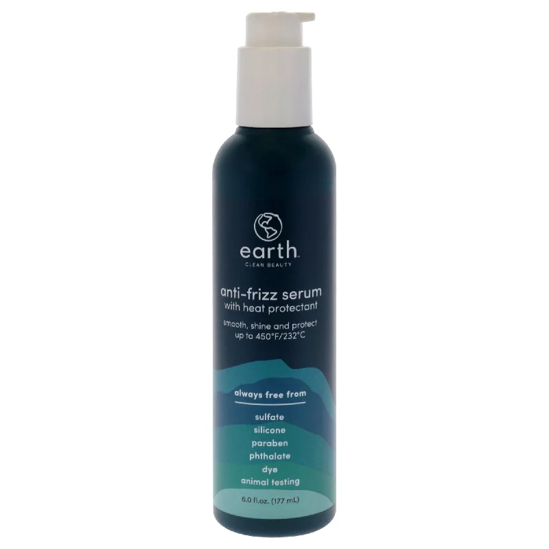 natural shampoo for sensitive scalp-Earth Anti-Frizz Serum With Heat Protectant by Earth for Unisex - 6 oz Treatment