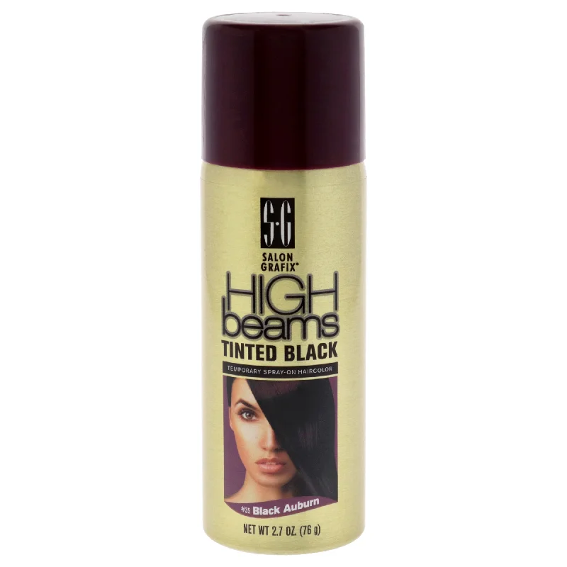 moisturizing conditioner for curly hair-Salon Grafix High Beams Tinted Black Temporary Spray - 35 Black Auburn by Salon Grafix for Unisex - 2.7 oz Hair Color