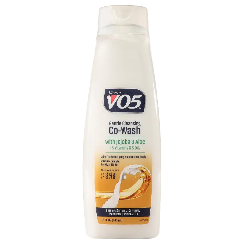 clarifying hair mask for oily hair-Alberto VO5 Gentle Cleansing Cowash - Jojoba and Aloe by Alberto VO5 for Unisex - 15 oz Cleanser