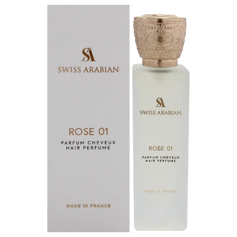 scalp exfoliating scrub for healthy hair-Swiss Arabian Rose 01 by Swiss Arabian for Unisex - 1.7 oz Hair Perfume