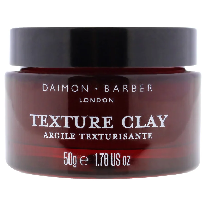 anti-frizz hair gel for straight hair-Daimon Barber Texture Clay by Daimon Barber for Men - 1.76 oz Clay