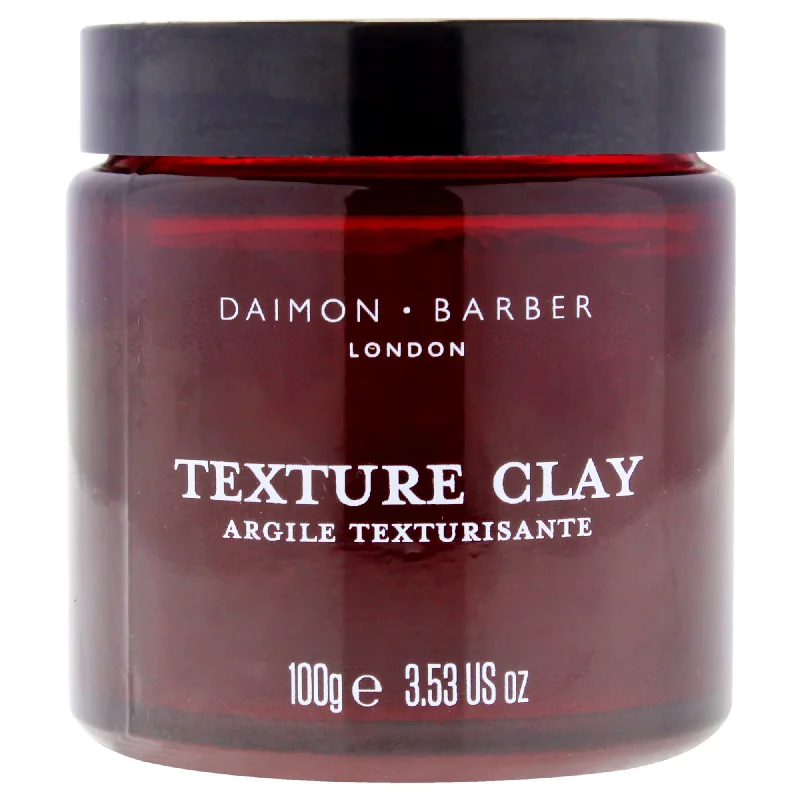 best hair care routine for men-Daimon Barber Texture Clay by Daimon Barber for Men - 3.53 oz Clay