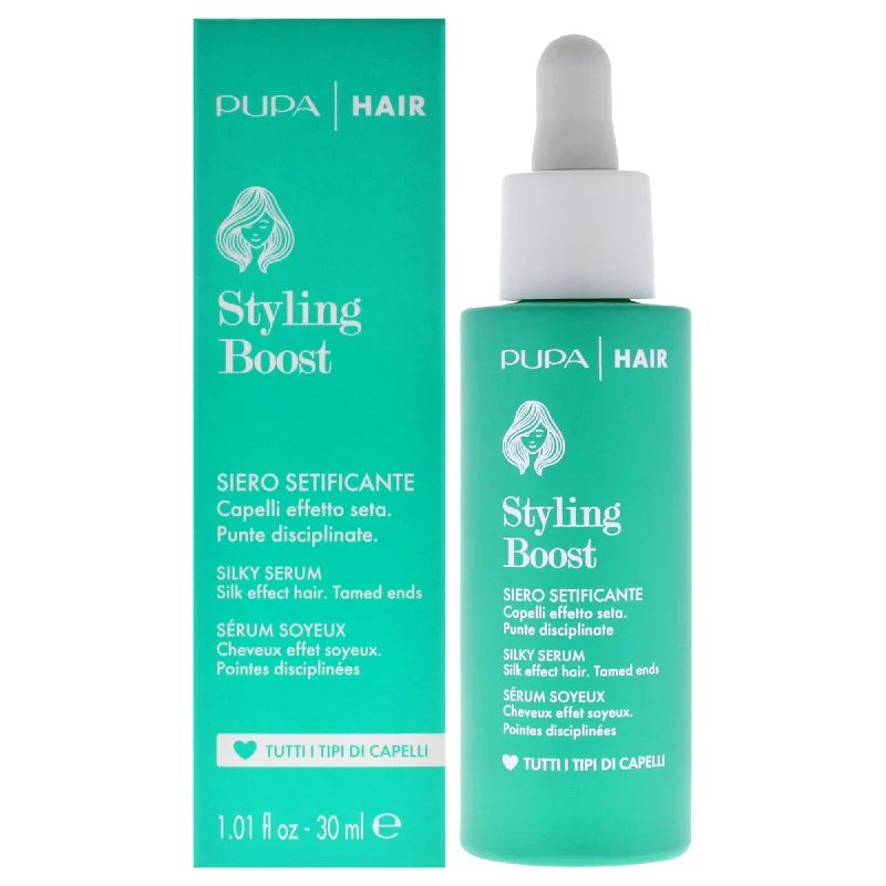 nourishing spray for curly hair-Pupa Milano Styling Boost Silky Serum by Pupa Milano for Women - 1.01 oz Serum