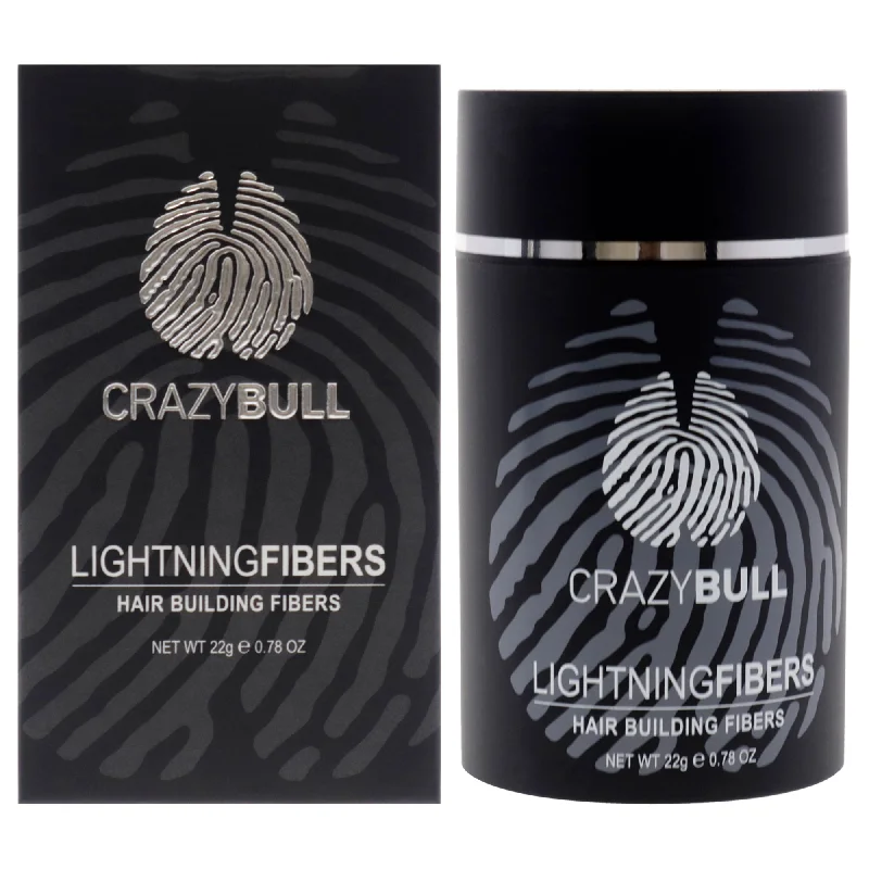 organic hair products for shiny hair-Crazy Bull Hair Lightning Hair Building Fibers - 5 Light Brown by Crazy Bull Hair for Men - 0.78 oz Fiber