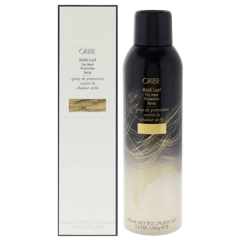 hair care for shiny and smooth hair-Oribe Gold Lust Heat Protection Spray by Oribe for Women - 5.2 oz Hair Spray