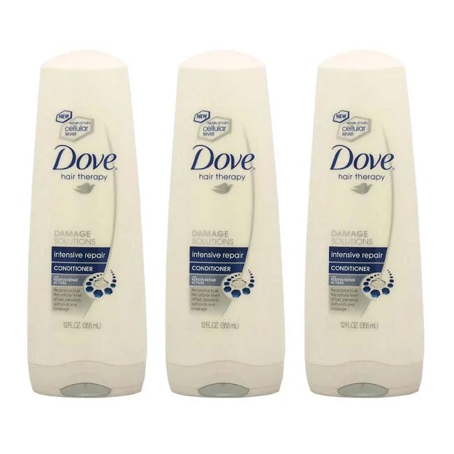 nourishing treatment for over-processed hair-Dove Dove Damage Therapy Conditioner Intensive Repair by Dove for Women - 12 oz Conditioner - Pack of 3