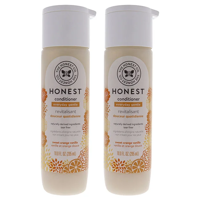 shampoo for hair growth-Honest Everyday Gentle Conditioner - Orange Vanilla by Honest for Kids - 10 oz Conditioner - Pack of 2