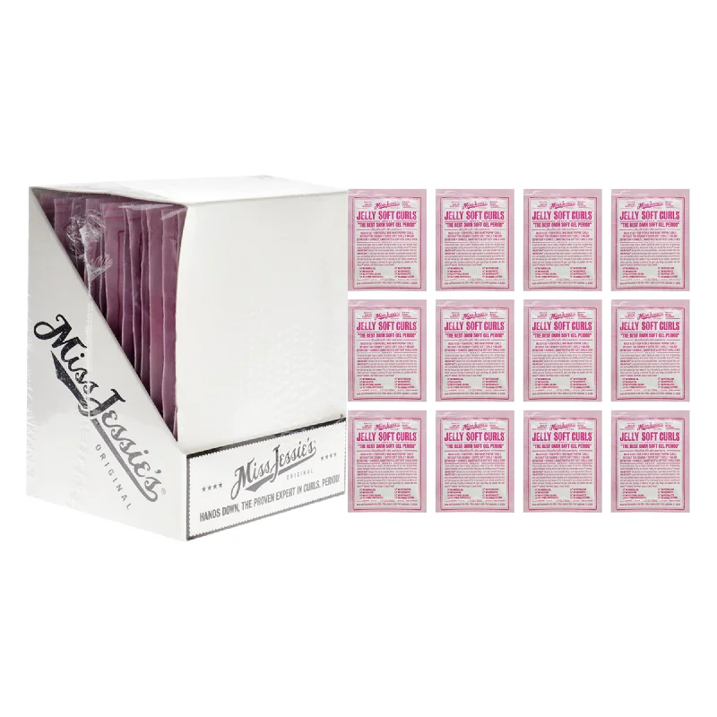 leave-in conditioner for fine hair-Miss Jessies Jelly Soft Curl by Miss Jessies for Unisex - 1 oz Gel - pack of 12