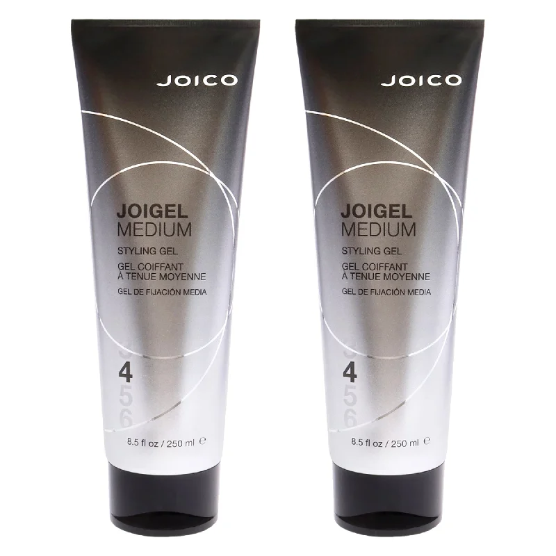 best hair care for oily roots-Joico Joi Gel Medium Styling Gel by Joico for Unisex - 8.5 oz Gel - Pack of 2