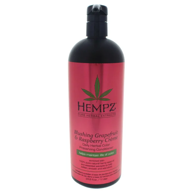 shampoo for oily hair and dandruff-Hempz Blushing Grapefruit Raspberry Creme Color Preserving Condition by Hempz for Unisex - 33.8 oz Conditioner