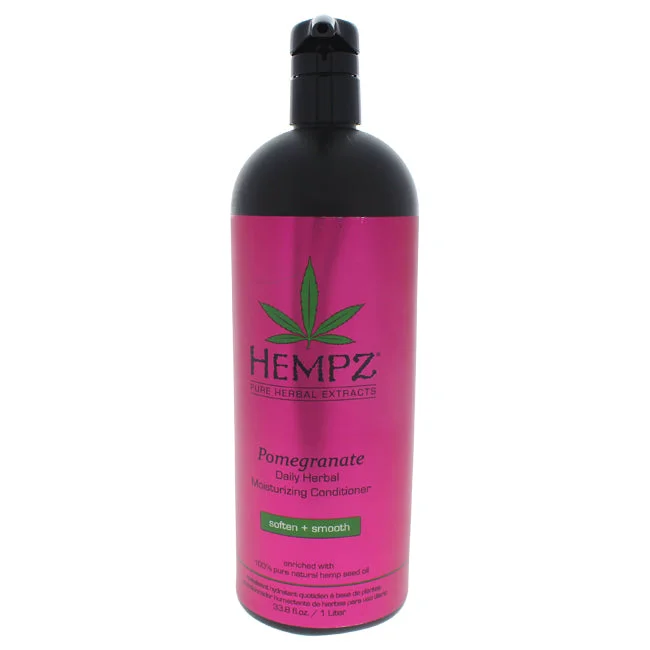 hydrating leave-in conditioner for coarse hair-Hempz Pomegranate Daily Herbal Moisturizing Conditioner by Hempz for Unisex - 33.8 oz Conditioner