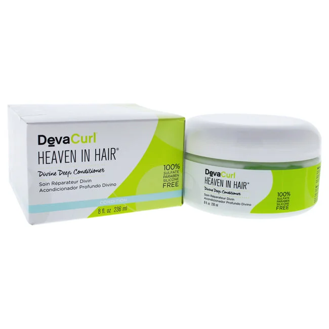 best oil treatment for dry hair-DevaCurl Heaven In Hair Divine Deep Conditioner by DevaCurl for Unisex - 8 oz Treatment