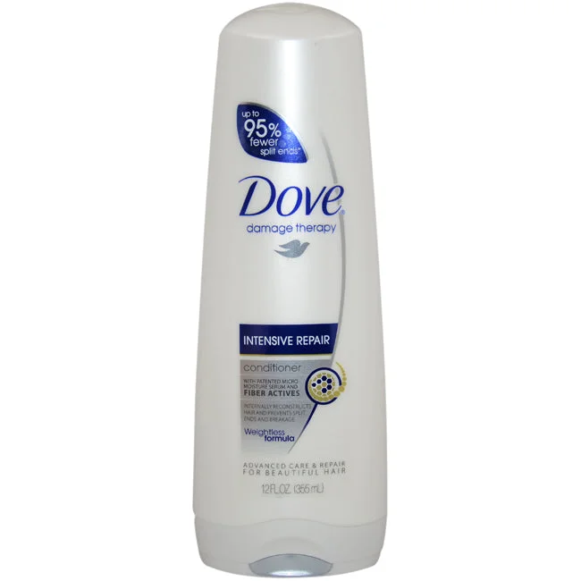 nourishing spray for curly hair-Dove Dove Damage Therapy Conditioner Intensive Repair by Dove for Women - 12 oz Conditioner