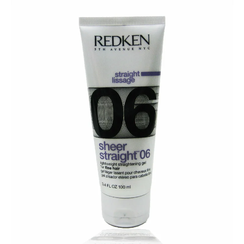 natural shampoo for sensitive scalp-Redken 06 Sheer Straight Gel 3.4 oz