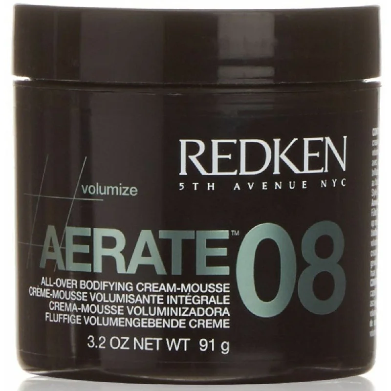 overnight hair care for dry scalp-Redken Aerate 08 All-Over Bodifying Cream Mousse 3.2 oz