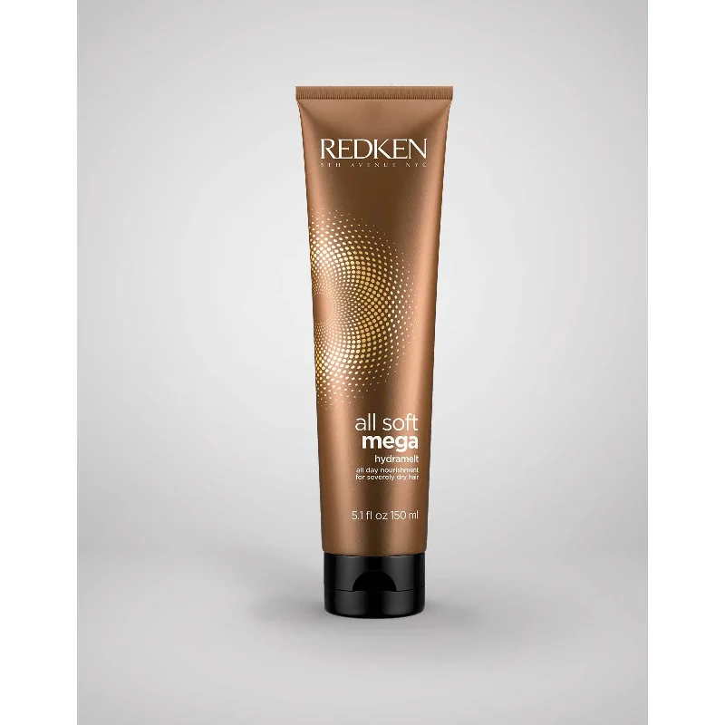 natural conditioner for damaged hair-Redken All Soft Mega Hydramelt Leave-in Treatment 5.1 oz