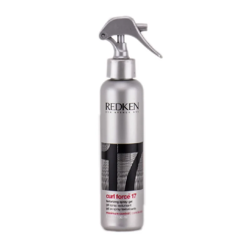 hair serum for dry ends-Redken Curl Force 17 Texturizing Spray Gel 5 oz