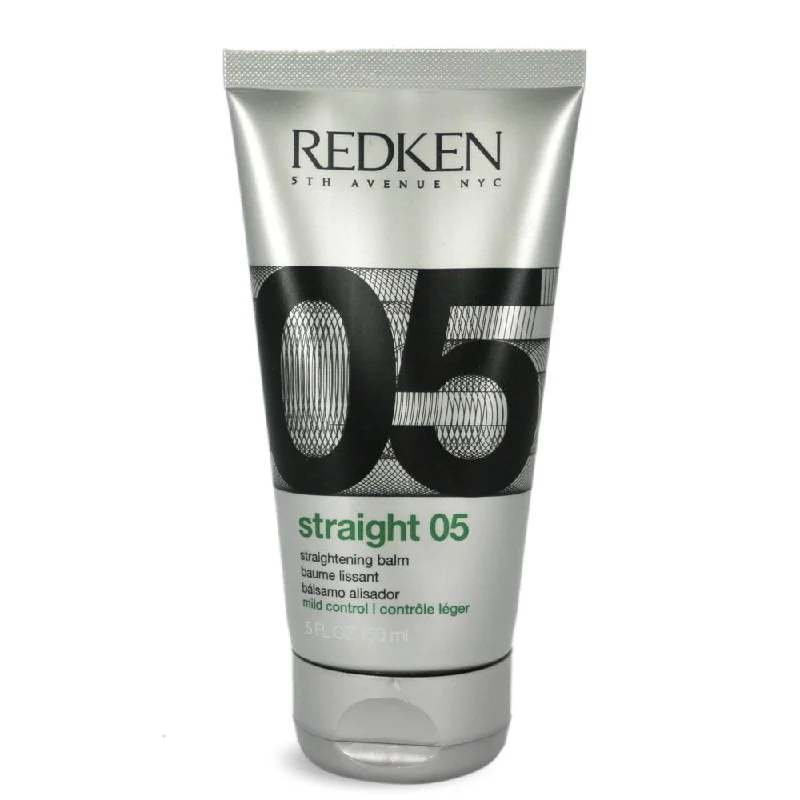 anti-frizz serum for straight hair-Redken Straight 05 Straightening Balm 5 oz