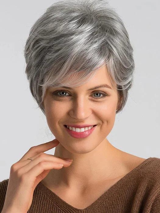 Short Layered Mixed With Human Hair Synthentic Wigs(Buy 1 Get 1 Free)