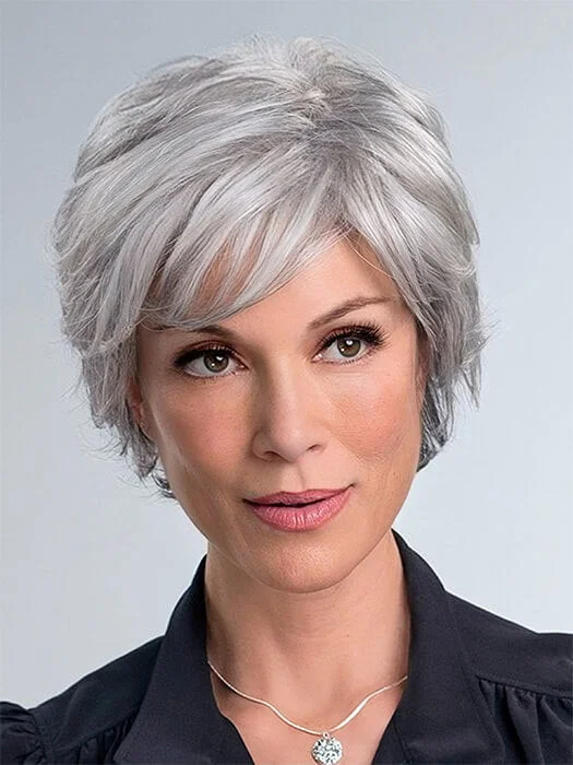 Short Gray Wigs Straight Human Hair Wigs