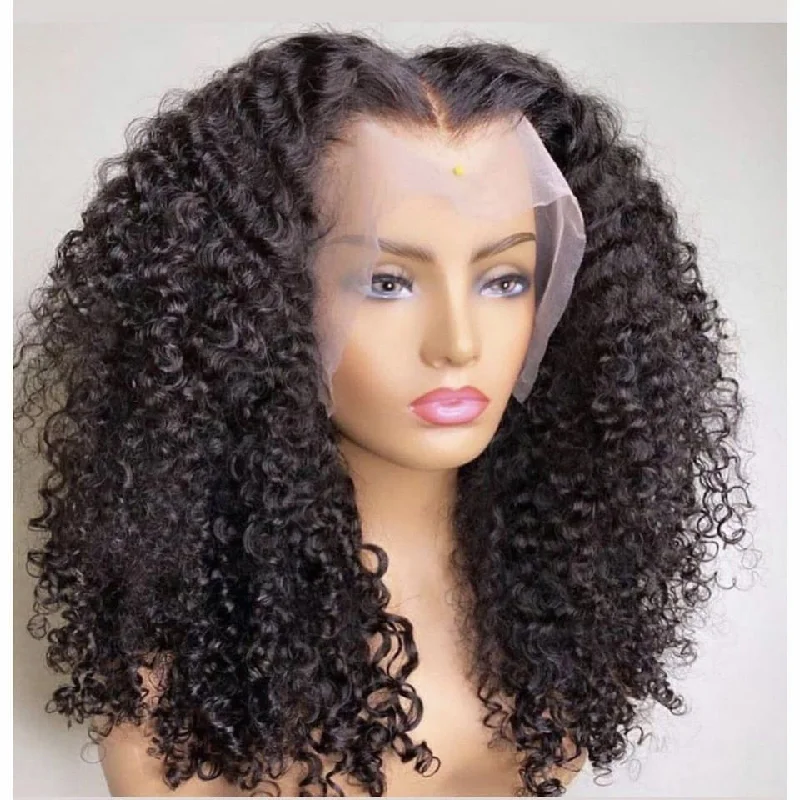 stylish ombre wigs for trendy vibes -Megalook High Quality 210% Density 13X4 HD Transparent Lace Front Wigs Burmese Curl / Loose Deep Lace Wig Deep Curly