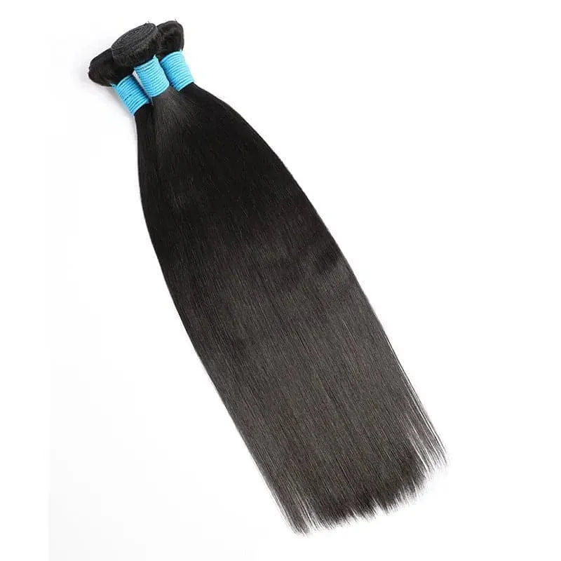 10-30inch Black Straight 100g/1pc Weft Human Hair Extensions