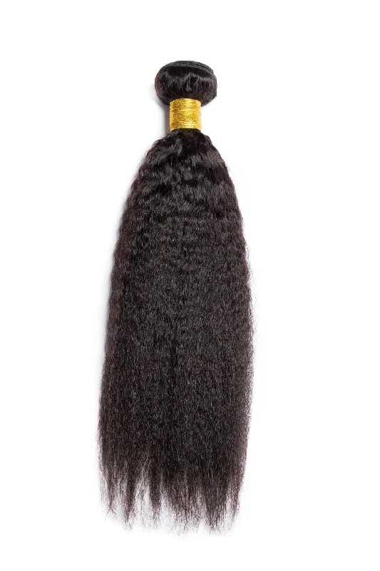 10-28inch Black YAKI Straight Weft Human Hair Extensions