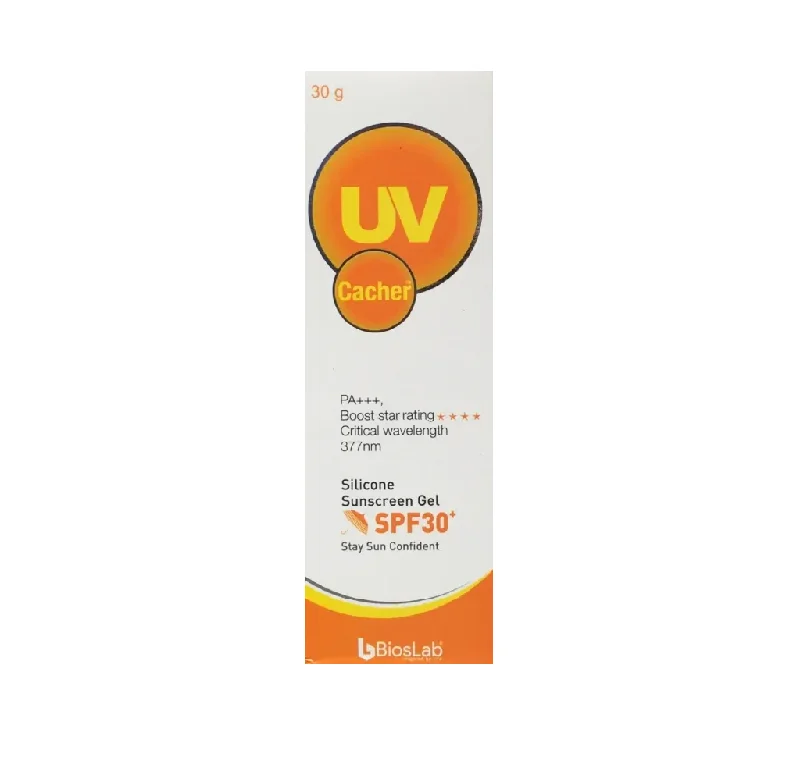 UV Cacher PA+++ Silicone sunscreen gel SPF 30+ ,30gm